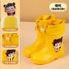 Botas de Lluvia para Niños, Lindos Dibujos Animados para Niños y Niñas, Cubrezapatos Impermeables para Bebés de Guardería, Botas de Lluvia Antideslizantes para Niños Medianos y Grandes con Terciopelo