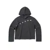 Moletom com capuz estampa de estrela e listra estilo americano, unissex, nova coleção de início de outono, design retrô e único, jaqueta curta, moderno