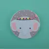 Set de serie de tierra de diatomeas de posavasos redondos y cuadrados, alfombrillas absorbentes y termoaislantes con patrón de animales y plantas estilo japonés