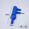 Acessórios para Sprinkler de Gotejamento de Freio a Ar de Caminhão Plástico Distribuidor de Água Divisor de Cinco Vias 1/2 Uma Entrada Quatro Saídas 4