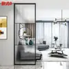 Tela de ferro forjado de luxo leve divisória de vidro de aço inoxidável hall de entrada sala de estar lavatório minimalista moderno celebridade da internet não