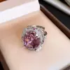 Pendientes Ovalados de Zirconia Morada Retro Europeos y Americanos de Aguja Plateada, Pendientes Exquisitos y de Moda de Nicho con un Toque de Lujo Ligero y de Gama Alta