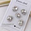 Joyería para uñas diamante nuevo Súper Flash transparente pila Diamante Perla amor rectangular ángulo recto gordo Cuadrado decoración de uñas acabadas