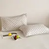 Par de Fundas de Almohada de Algodón Puro, Gasa de Algodón Puro, Anti-Aceite para la Cabeza, Absorbentes de Sudor y Transpirables, para Adultos, Antideslizantes y que no se caen