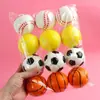 Brinquedos Infantis Jardim de Infância Mini Bola Macia Sólida Elástica Raquete Basquete Futebol Tênis Esponja Bola de Pu