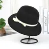 Mismo estilo que el sombrero de paja de verano Hepburn con lazo nuevo sombrero de pescador protección solar para la playa protección solar vacaciones sombrero tipo cubo francés