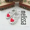 Sandalias Melissa para Niñas Estilo Nuevo 2026 con Punta Cerrada, Diseño Hueco y Correas de Velcro, Zapatos de Playa para Niñas, Zapatos de Cristal Fragantes