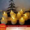Luz Noturna a Bateria Festa de Aniversário Atmosfera Doméstica Vela Decorativa Artificial de Plástico Piscante Pequena Vela de Chá LED Enfeites