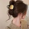 Pinza para el pelo coreana para mujer, pinza de tiburón de estilo simple, pasador de alta gama, pinza para la parte trasera de la cabeza, pinza de hueso de dragón con lunares