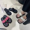 Sandalias de Suela Gruesa de Diseño Asimétrico de Nicho de Alta Gama para Mujer 2023 Primavera y Verano Calzado Exterior Chanclas de Moda
