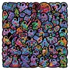 50 piezas de varias pegatinas de neón con citas inspiradoras, animales de dibujos animados, pelotas deportivas, grafitis populares y calcomanías impermeables