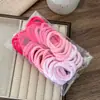50 Piezas de Anillos de Toalla Coloridos Transfronterizos, Ligas para el Cabello, Bandas de Goma, Ligas de Cabello de Alta Elasticidad, Cuerdas para el Cabello de Bebé, Diademas