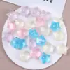 Polvo Brillante Cielo Estrellado de Ensueño Estrella de Cinco Puntas Tridimensional Funda para Teléfono Móvil Pendientes Pasador Joyería de Resina DIY Accesorios Venta al por Mayor