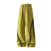 Pantalones de trabajo casuales estilo americano, talla grande, diseño de pierna recta, nueva colección primavera/otoño para hombre, modernos, corte holgado, versátiles, cortavientos e impermeables, largos