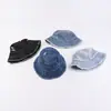 Fábrica de Chapéus de Pescador de Algodão Em Estoque Chapéus Bucket de Jeans Rasgado Dopamina Chapéus Bucket Estilo Coreano Primavera e Outono Atacado Dropshipping
