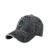 Gorra de Béisbol de Mezclilla Estilo Americano Desgastada para Mujer, Gorra de Béisbol Vintage Lavada y Desgastada, Sombrero con Protección Solar para Hombre, Circunferencia de Cabeza Grande, Hecho a Medida