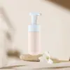 Pronta Entrega Pet Plástico Transparente 120ml Frasco Espumador Press Mousse de Limpeza Frasco Espumante Cosméticos Frasco Dispensador
