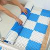 Alfombrilla Perforada Antideslizante para Baño Inodoro Ducha Empalmable Alfombrilla de Piso Doméstica Impermeable Alfombrilla para Pies Alfombrilla de Piso Antideslizante
