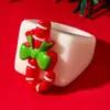 Joias Transfronteiriças Europeias e Americanas Moda Criativa Gelo Transparente Desenho Animado Natal Resina Velho Laço Árvore de Natal Presente
