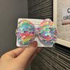 Grampo de cabelo para meninas, com lantejoulas, laço, acessório de cabelo para crianças, super fada, princesa, grampo de cabelo, acessórios para bebê
