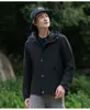 Chaqueta de Montañismo Color Bloque 2025 para Hombre, Impermeable y Cortavientos, con Capucha Desmontable, Chaqueta Deportiva para Hombre y Mujer, Transpirable y de Secado Rápido