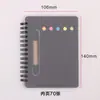Cuaderno de espiral portátil para salir estudiantes escriben bien cuaderno de líneas horizontales tapa blanda engrosada bloc de notas venta al por mayor
