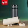 Taza Aislada de Acero Inoxidable de Alto Vacío Kuangdi 304, Modelo 5207, Taza de Negocios con Asa Portátil, Taza Aislada para Coche
