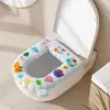 Cojín Impermeable para Asiento de Inodoro de Eva Altamente Espumado para Uso en Casa, Funda de Asiento de Inodoro Lavable y Limpiable, Estilo Invierno Lindo