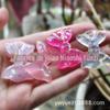 Acessórios de joia de laço de resina material de cocar DIY infantil acessórios de broche cor pode ser fixada