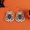 Brincos de teia de aranha de desenho animado de Halloween transfronteiriços Brincos de festa de feriado europeus e americanos brincos de caveira engraçados de personalidade