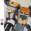Bolsa de Bicicleta Estilo Camping Nueva y de Moda, Portavasos para Botella de Agua, Bolsa de Almacenamiento en Cesta Delantera, Versátil y Portátil