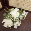 Vendas diretas do fabricante de origem: flores artificiais transfronteiriças, rosas Margot vintage, buquês de flores artificiais para decoração de casamento e adereços