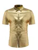 AliExpress EBAY venta al por mayor de comercio exterior para hombre camisa base de cárdigan de manga corta de color puro brillante ZT-CS39