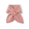 Bufanda de cachemira nueva para niños de otoño e invierno, lazo francés, cálida, agradable a la piel, color liso, accesorios de moda