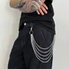 Pantalones de Cadena para Hombre de Nicho Hip-Hop Europeo y Americano Cadena para Hombre de Moda de Gama Alta Venta Caliente de Comercio Exterior Colgante para Jeans Cadena de Cintura Transfronteriza