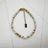Collar de Perlas Dopamina para Mujer 2025 Nuevo Estilo Cadena para Clavícula con un Toque de Alta Gama, Lujo Ligero, Accesorio Único de Playa