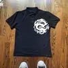 Comércio Exterior Europeu e Americano Transfronteiriço Y2K Retro Punk Manga Curta Personalizado Estampado Solto Camisa Polo Camiseta Top para Moda de Rua