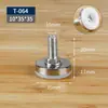 Pies niveladores engrosados y ajustables para mesas y sillas de muebles, a prueba de humedad, resistentes a la humedad, almohadillas para pies que aumentan la altura con tornillos, amortiguadoras, reductoras de ruido, almohadillas para pies ajustables