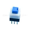 Interruptor de Botón de Bloqueo Automático para Producto Audiovisual 8x8mm Interruptor Cuadrado sin Bloqueo Fila Única 3 Pines Auto-Retorno Interruptor Pequeño