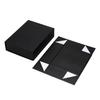 Caja de embalaje plegable de una pieza, color negro, con flores plegables, con succión magnética, sin seda, para regalo.