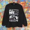 Erd Melancólico Rico Segunda Geração Retrato Retro Americano Estampa Rock Hip-Hop Bolso Cargo Calça Camiseta Manga Curta Solta Tendência Masculina e Feminina