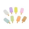 Simulação Luminous sorvete lanches brincar Picolé diy joias acessórios de sorvete cola creme Capa de celular Material de Cartão