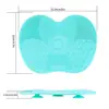 Almohadilla de Limpieza para Cepillos Apple de Silicona Almohadilla de Limpieza para Cepillos de Silicona con Ventosa Almohadilla de Limpieza para Brochas de Maquillaje Almohadilla de Limpieza para Brochas de Belleza
