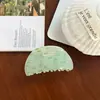 Presilha de garra xadrez estilosa para primavera e verão, presilha tubarão simples e atmosférica, presilha de cabelo elegante para a nuca, presilha de rabo de cavalo da moda