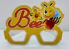 Gafas de Fiesta de Papel Miel de Abeja, Adornos Lindos con Estampado HONEY para Photo Booth, Gafas Novedosas con Forma de Tarro de Miel y Orejas de Abeja para Cumpleaños Temático de Abejas, Baby Shower, Fiesta Infantil Decoración para Selfies