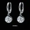 Joyería Yingyu Pendientes de Moissanita Más Vendidos en Europa y América Pendientes Chapados en Oro Blanco de Plata de Ley S925 Pendientes Simples Elegantes