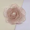 Parches de Encaje de Flor de Rosa Bordada en 3D Parches de Organza para Decorar Ropa, Chaquetas de Malla, Vestidos de Novia y Reparar Agujeros