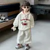 Conjunto Deportivo con Capucha para Niños Otoño 2026 Nueva Moda Sudadera Infantil Ropa de Dos Piezas Primavera y Otoño para Bebé