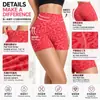 Shorts de Yoga Deportivos para Mujer Temu Transfronterizos de Cintura Alta Estampado de Leopardo Estilo Europeo y Americano para Control de Abdomen y Glúteos