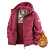 Venta al por mayor transfronteriza de chaquetas nuevas de talla grande para hombres de mediana edad y mayores, chaquetas de forro polar para jóvenes, modelos deportivos para parejas, ropa térmica noruega